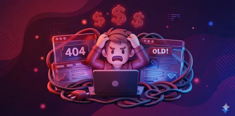 Common problems with traditional websites